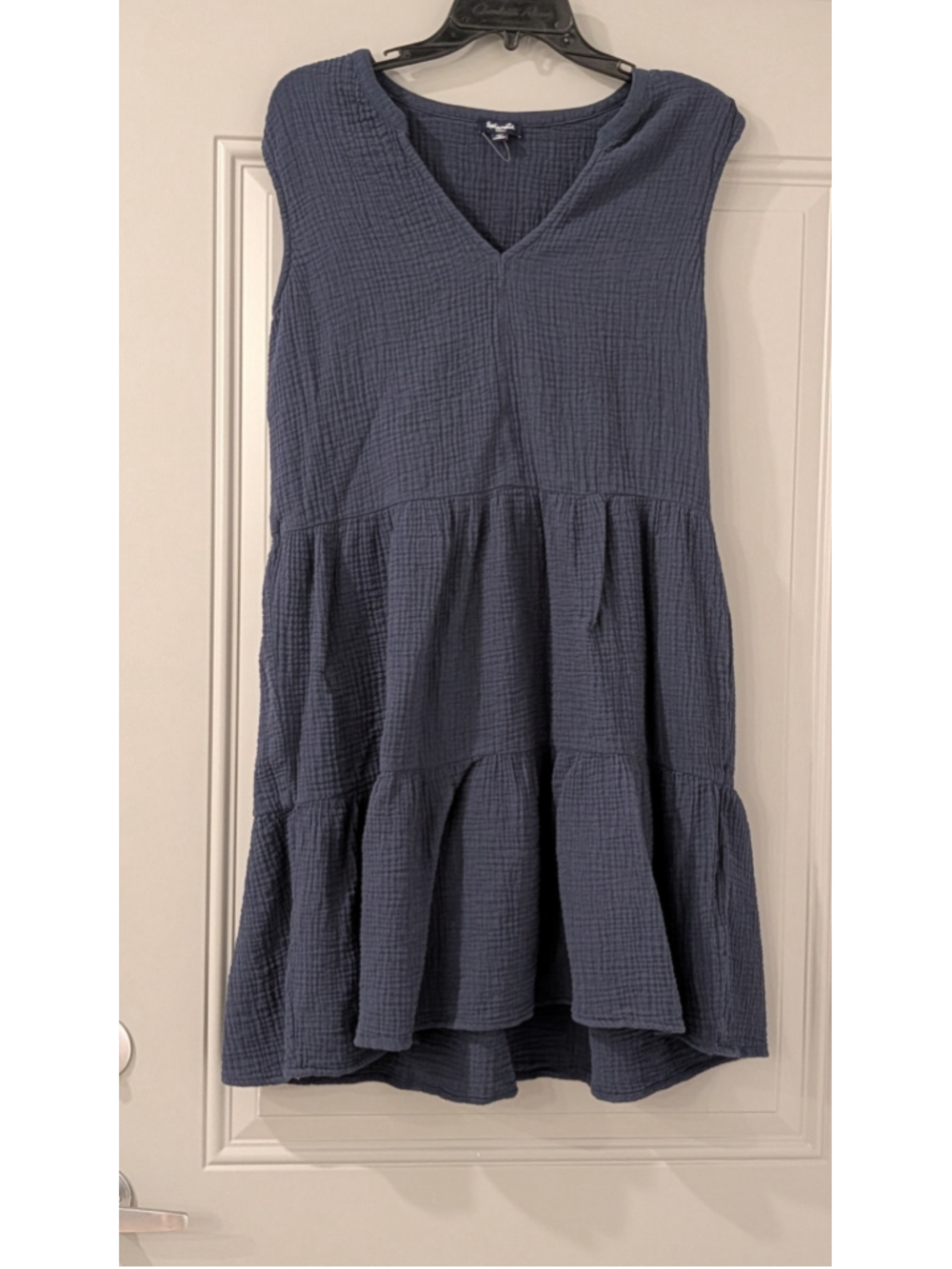 Women's Splendid Blue Sleeveless Tiered Mini Dress Size S
